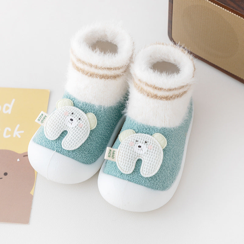 Chaussures pour tout-petit Chaussettes de chambre épaississant Soft Sole