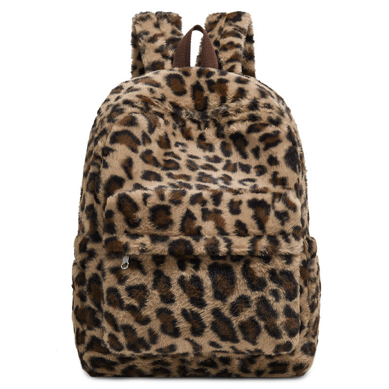 Sac à dos en peluche mignon nouveau style sac scolaire