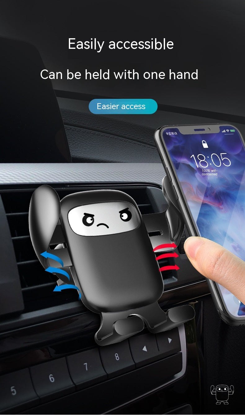 Carte de dessin animé Buckle Voiture Vent Support de téléphone mobile