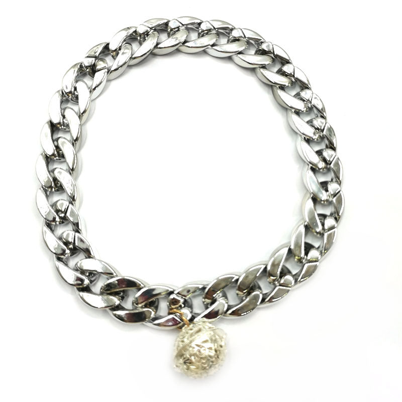 Gold pet collar