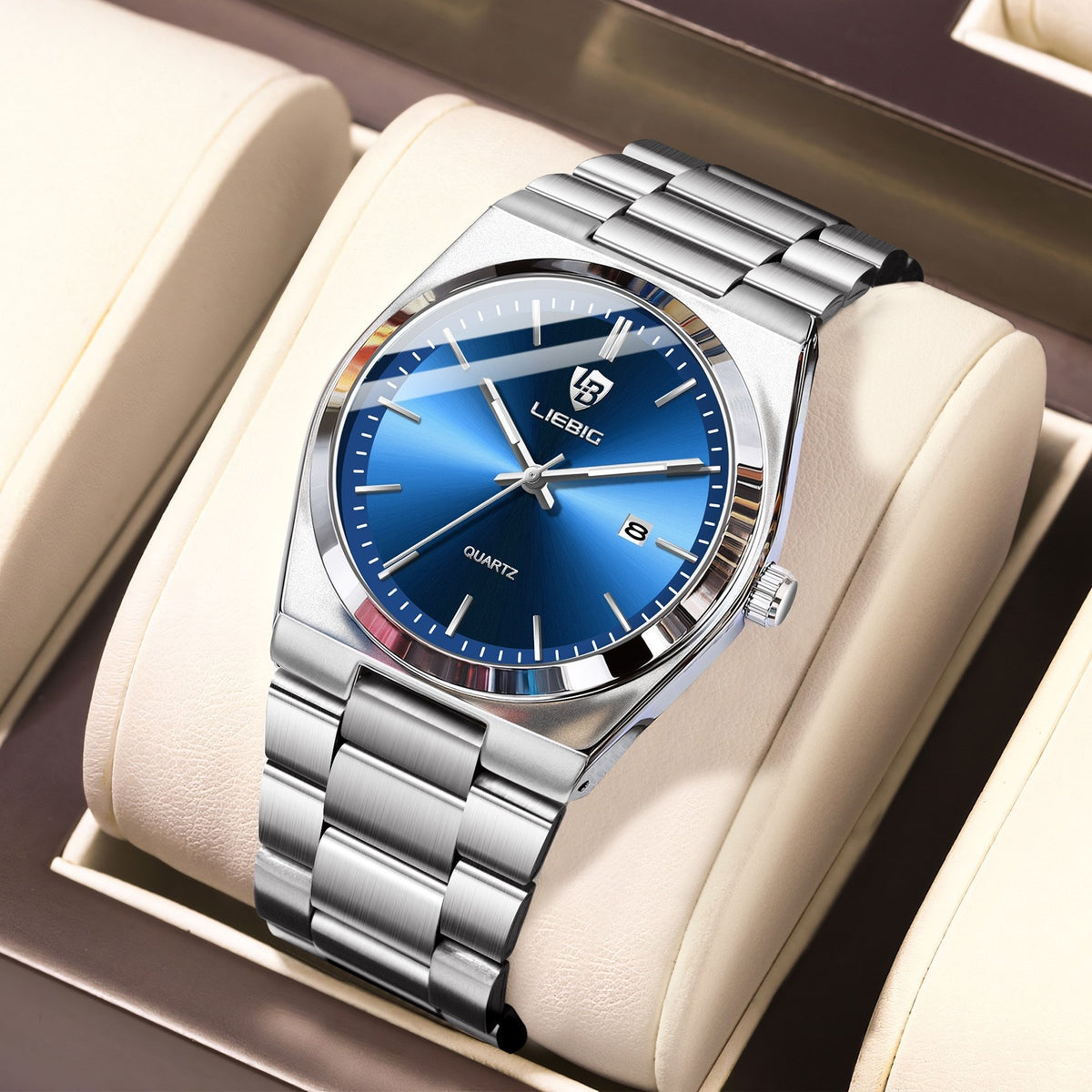 Couples Business Wristwatch Minimalist Élégant montre d'alarme multifonctionnelle