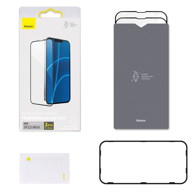 0.3mm Full Screen Full Glass Super Porcelaine Crystal Tempered Film pour IP 5.4 Inch Modèle