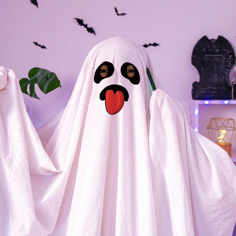 Costume blanc de fête d'Halloween Ghost Cloak Robe