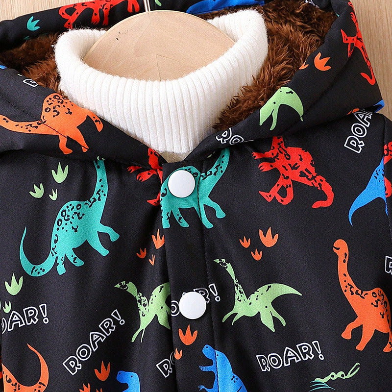 Enfant Dinosaur Fleece Lin Coat
