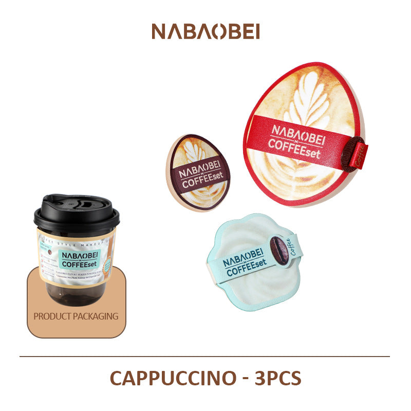 Série Macchiato Caramel ultra-souple éponge tactile crème Combo 3Pcs par paquet