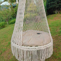 Grand panier de suspension Fils de coton Balcon extérieur Usage domestique