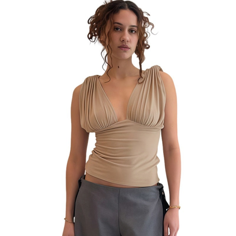Charmant Veste à col V asymétrique Slim-fit