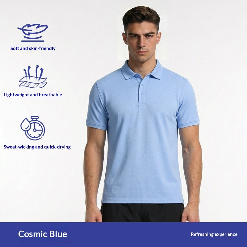T-shirt de sport homme d'été à manches courtes couleur solide