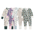 Jusheng Vêtements Commerce extérieur Bamboo Fibre de bébé combinaisons de saut au printemps et d'automne manches longues D
