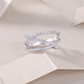 S925 Argent 4.2g Anneau de Moissanite Platine