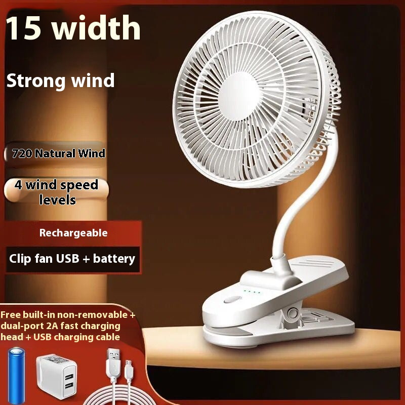 Silent Wind USB bureau et Dormitory Mini Clip ventilateur de bureau étage
