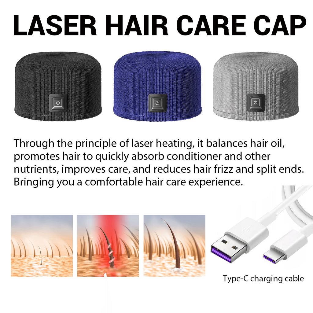 Huukea Dense Toupee Réparation des cheveux Manique épais cheveux fixation tête Massage soins chauffage Ca