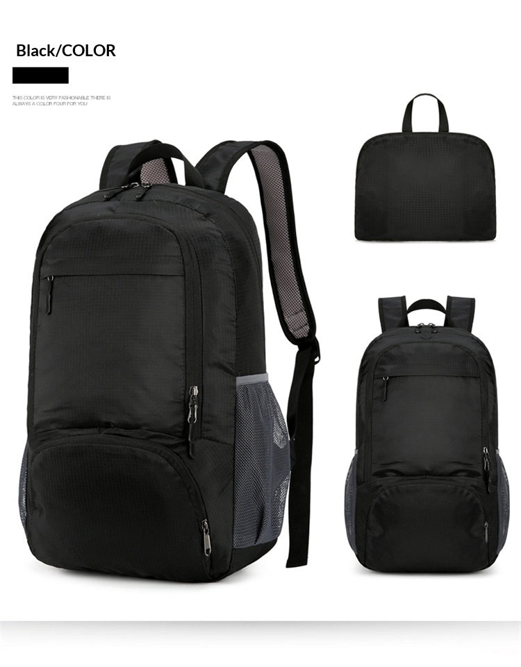 Backpack de randonnée Sports de plein air Portable Polding Skin Bag Camping Randonnée Marathon Water-Res