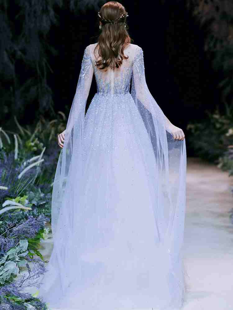 Fiançailles haut de gamme Robe de soirée Niche de luxe légère Banquet de mariage Femme