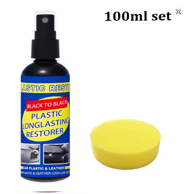 Restaurer en plastique de voiture retour à Black Gloss Spary