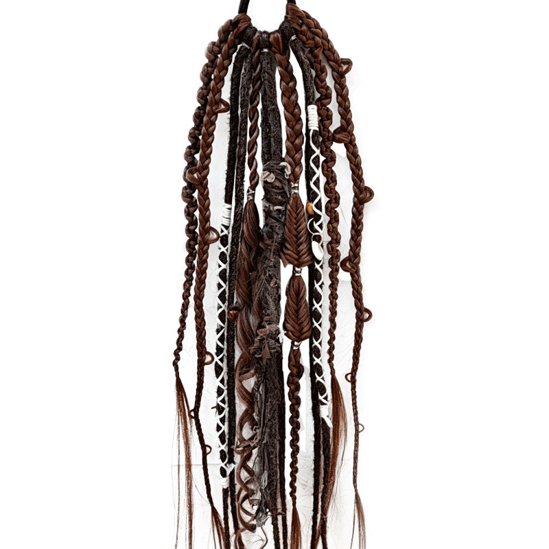 Bohemian braided wig made in a wild, untamed style