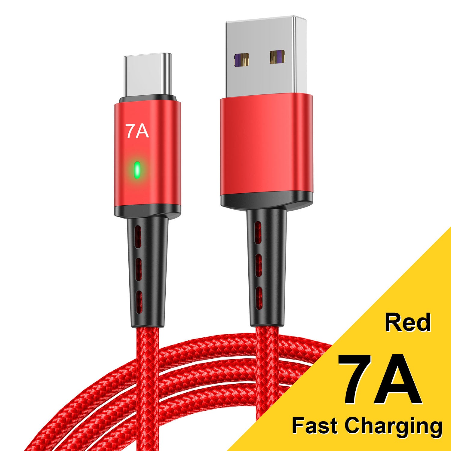 Câble de recharge 2M allongé tressé Type-c adapté pour le téléphone de données charge rapide
