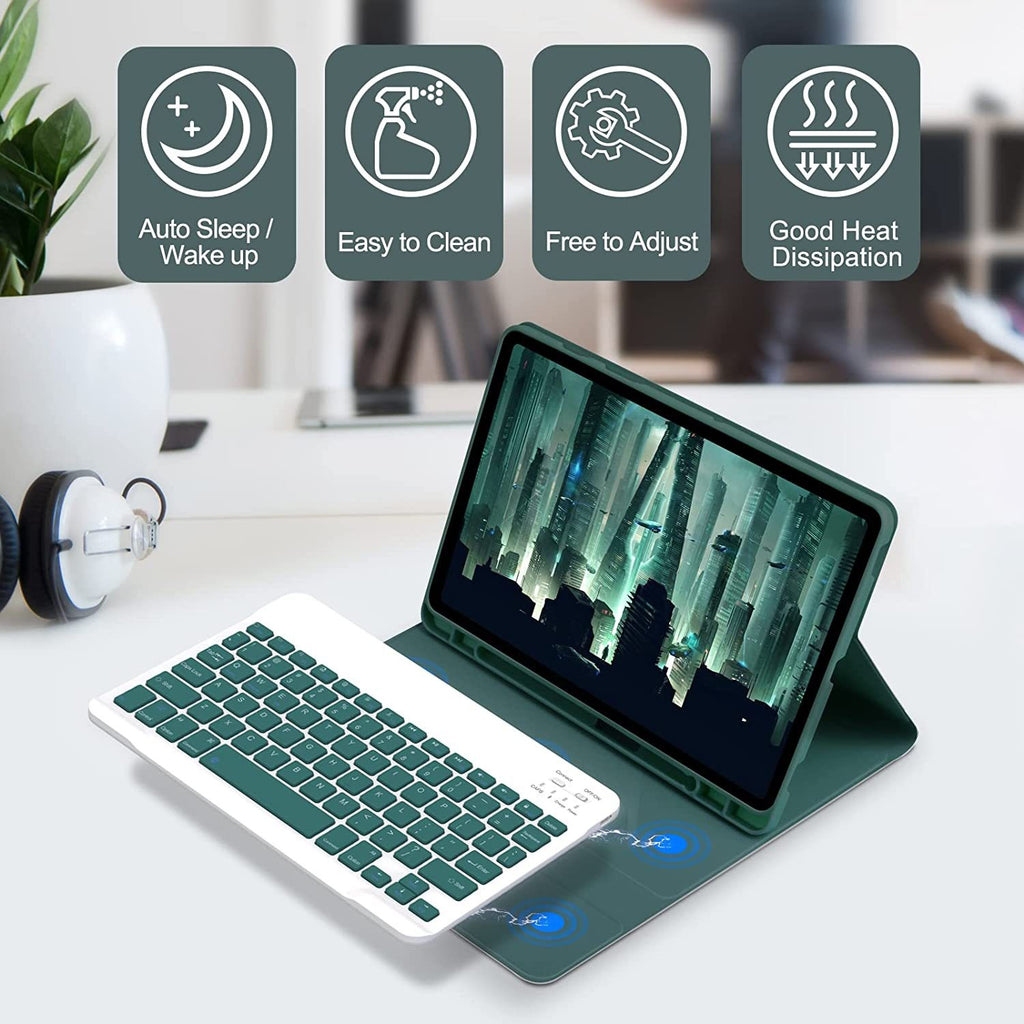 Housse de protection en cuir de cache-clavier Bluetooth
