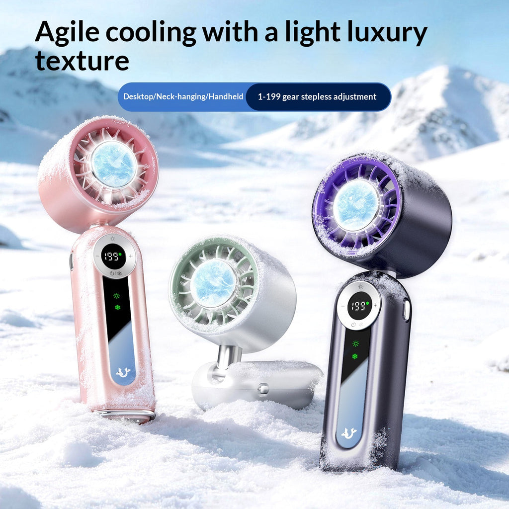 Handheld Portable Outdoor Digital-display Mini ventilateur
