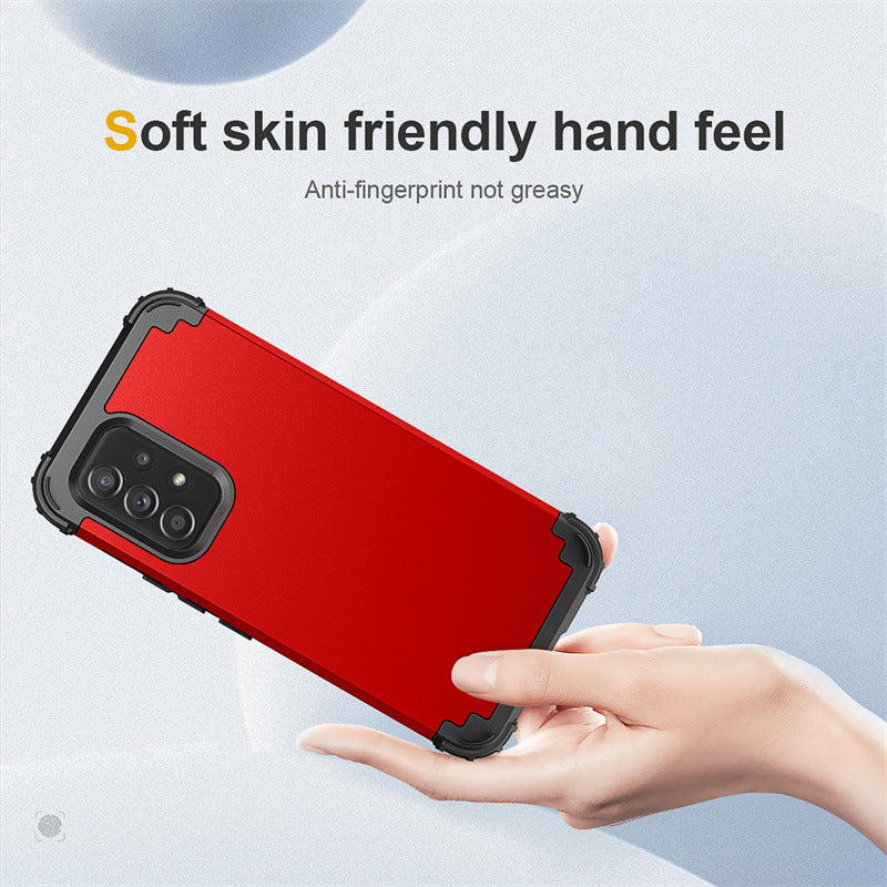 Silicone PC 3-en-un Étui de téléphone tout inclus résistant à la chute