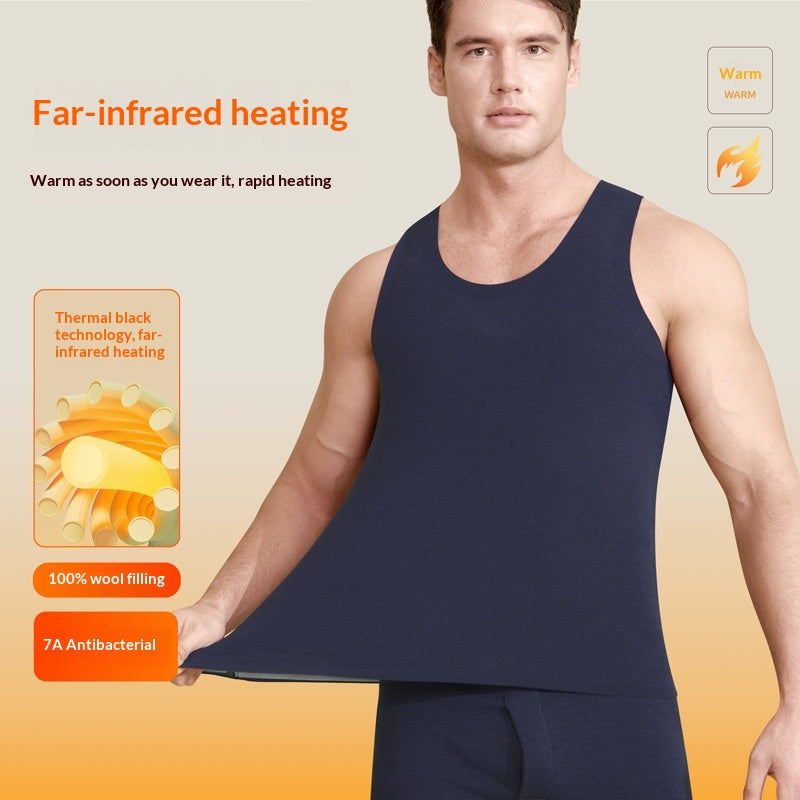 AutumnHiver Fleece-lined extra-épaisseur sans manches Base Top