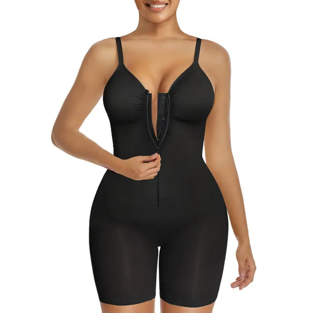 Vêtements de forme pour femmes Tummy Control Bodysuits Zip-Up Comfort Ultra Stretch Fabric Customizab
