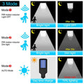 Extérieur LED Solar-Powered Motion Sensor Courtyard Wall Light