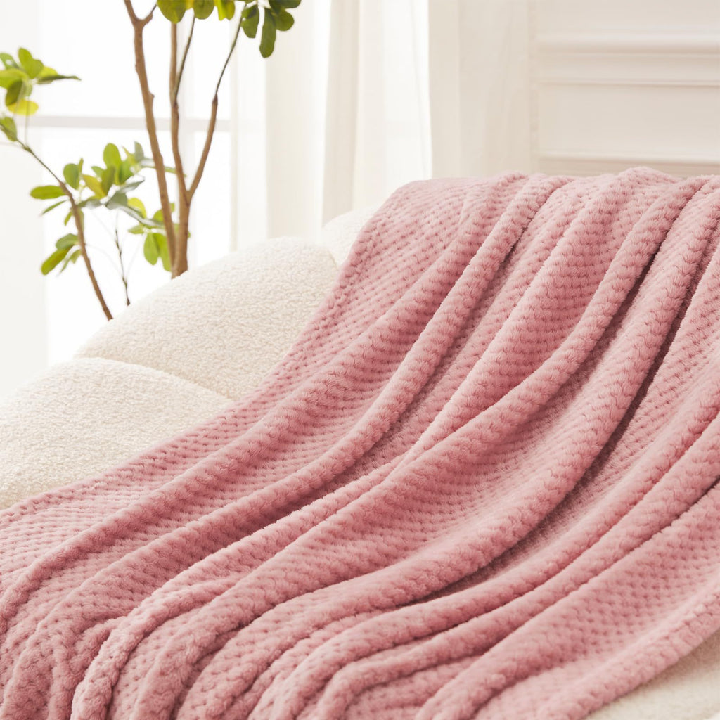 Couverture en peluche douce et chaude pour canapé ou lit confortable et confortable