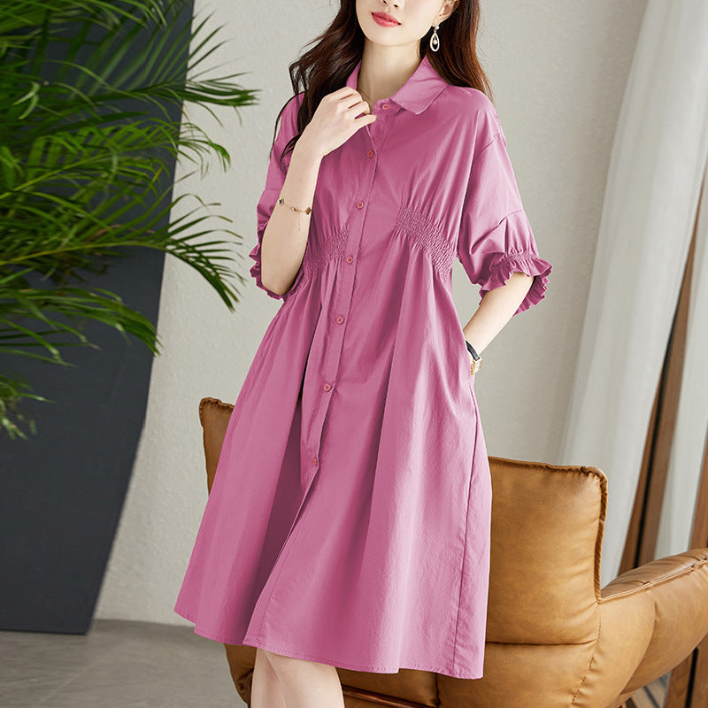 Women's Asymmetrical Pleated Midi Bodycon Dress