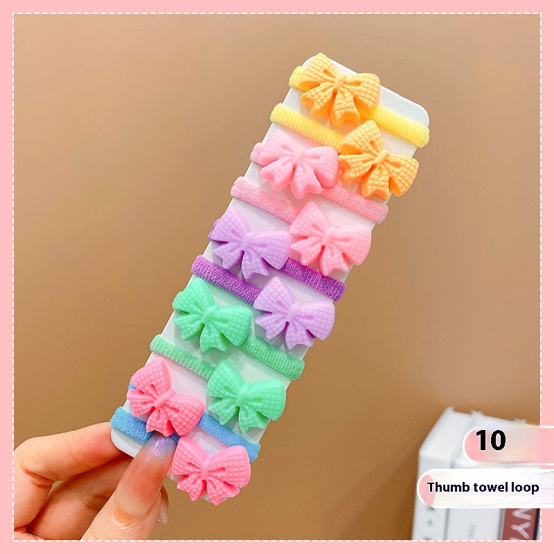 Bande en caoutchouc Femelle Reliure de cheveux pour enfants Bande de cheveux cartoon mignon Bébé cheveux amical Strin