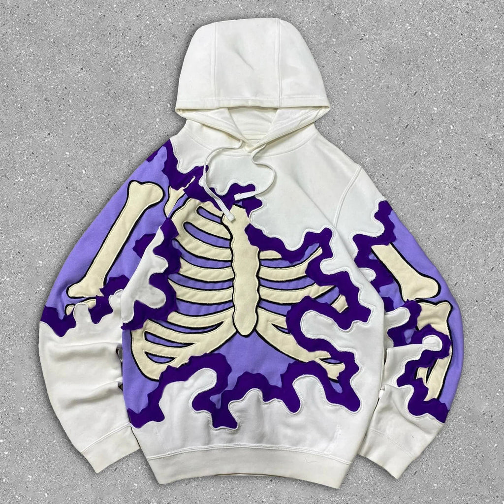 American Euro Style Street Fashion Trend Retro impression 3D Pull-over à capuche pour les hommes et