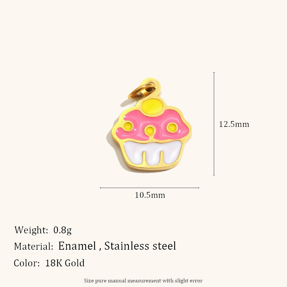 Hippopotamus Pendentif Bow-tie Acier inoxydable Accessoire créatif
