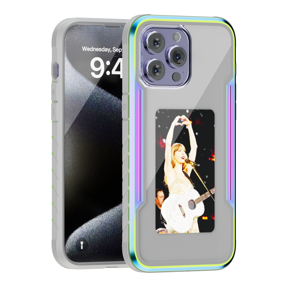 Support Chargeur sans fil bricolage écran quatre couleurs E-ink téléphone mobile protection Case