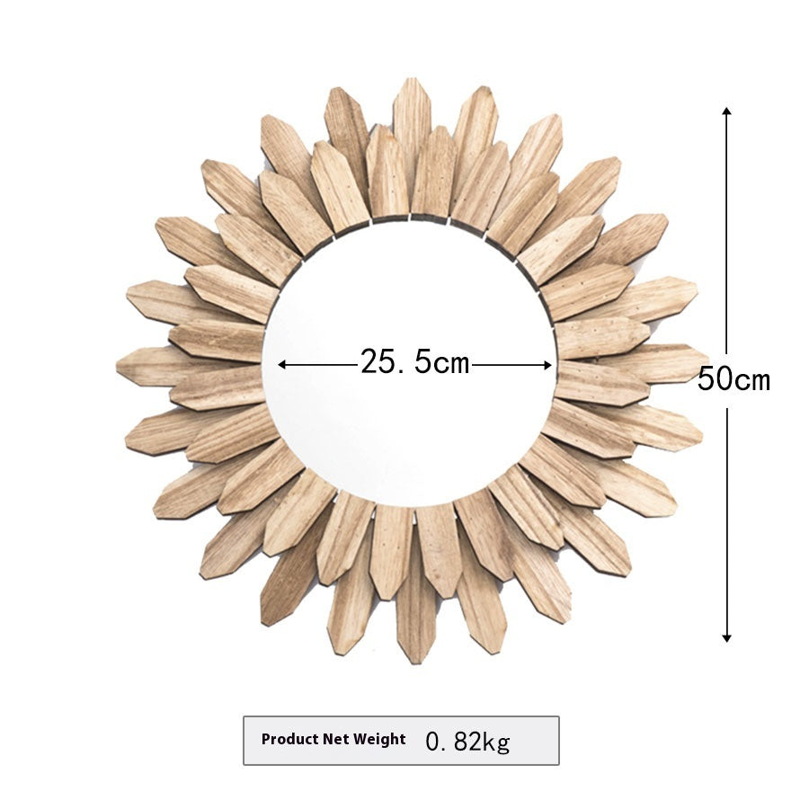Style européen Solid Wood Finish Handmade Pending Mirror Homestay Hotel Entrée Decoratio