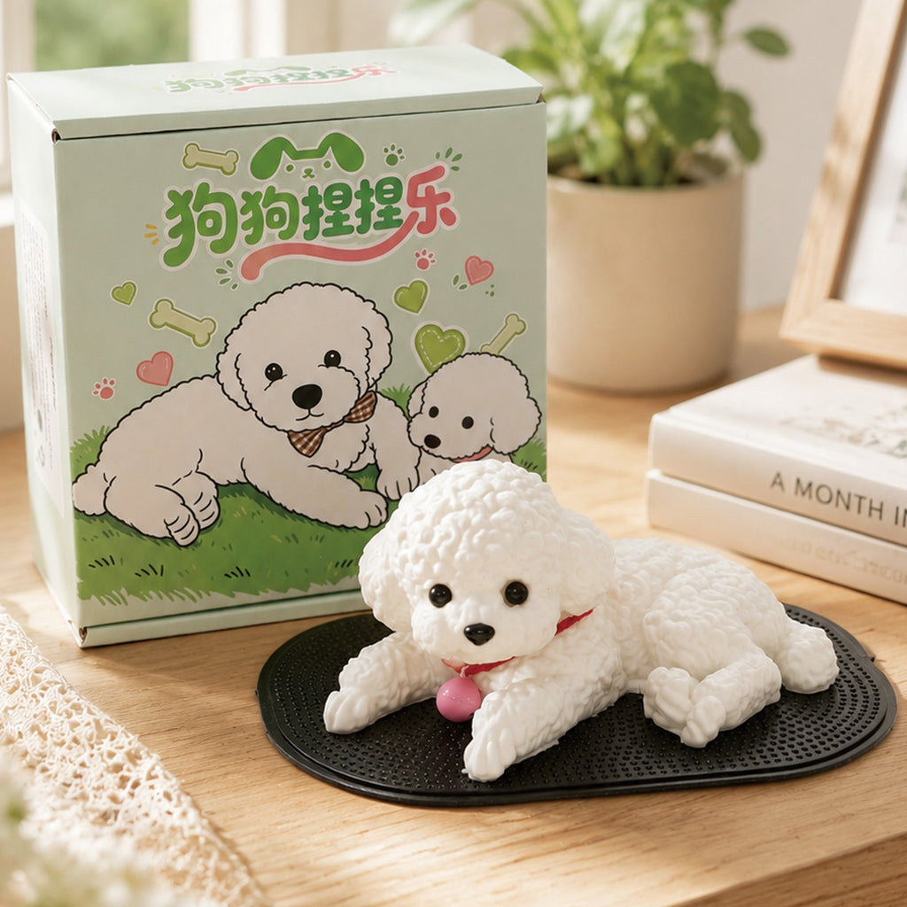Décoration de voiture tendance mignon une figurine de petit chien bonuncy