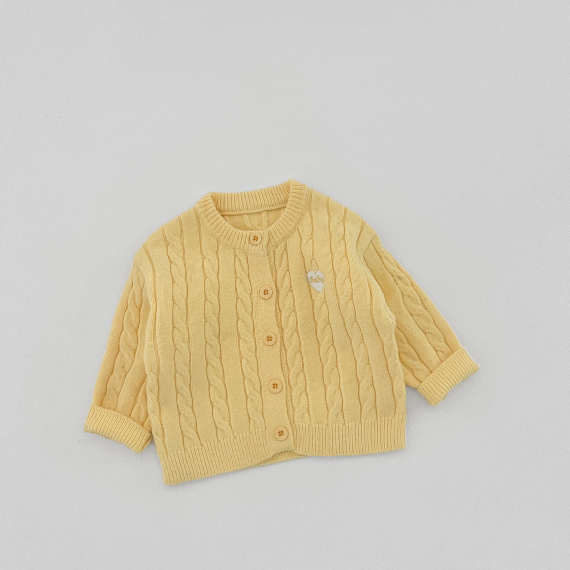 Vêtements Twist-Knit Cardigan Automne Enfants Vêtements de dessus