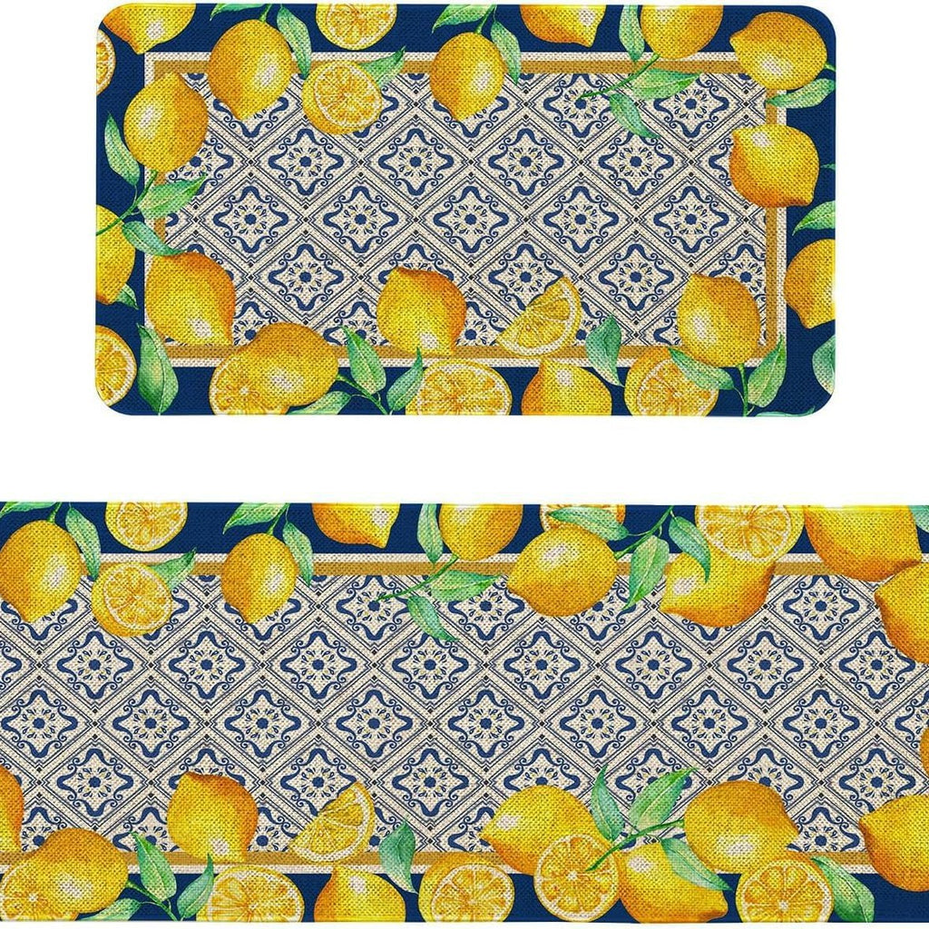 Rétro-style tapis de cuisine résistant aux taches Durable et facile à entretenir