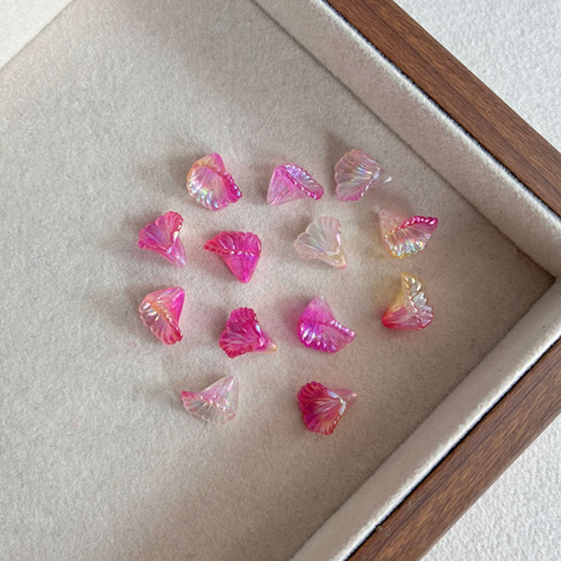 Graduent Iridescent Trumpet Fleurs perles acryliques