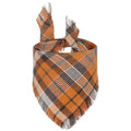 Bandana de chien d'automne Vivant avec des bords de tassels Classic Plaid Triangle Dog Apparel Accessori