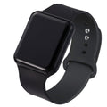Silica Gel Montre électronique Imperméable Bracelet Étudiant Montre