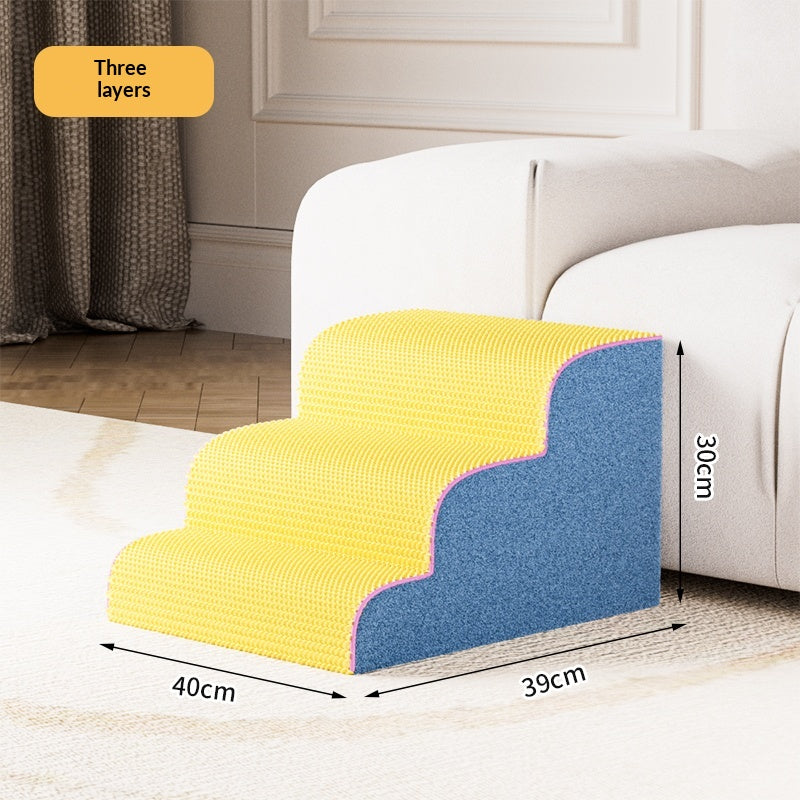 Dog stairs with steps, easy access to bed and sofa