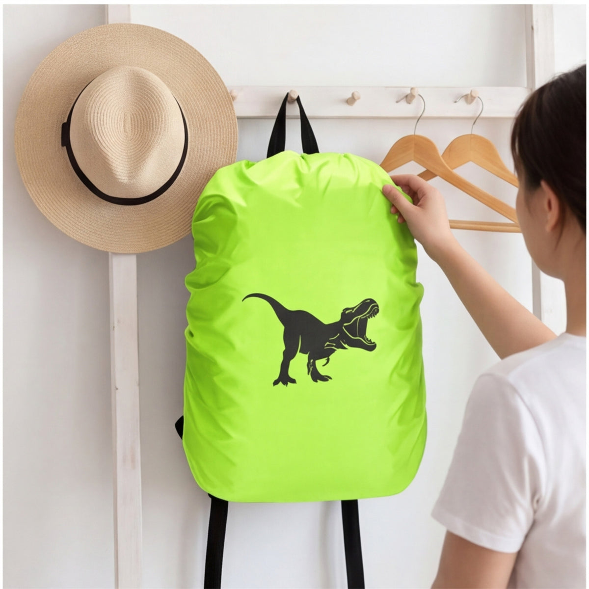 Couverture de sac à dos imprimé dinosaure - Couverture de protection pratique pour usage quotidien - Parti Acce
