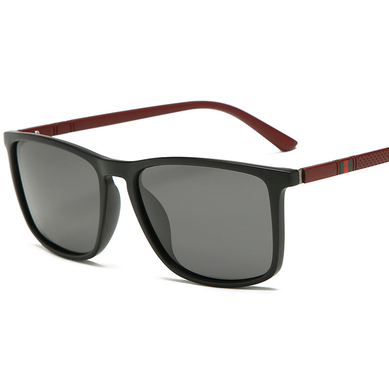 Lunettes de soleil polarisé Square Large Frame Plastique
