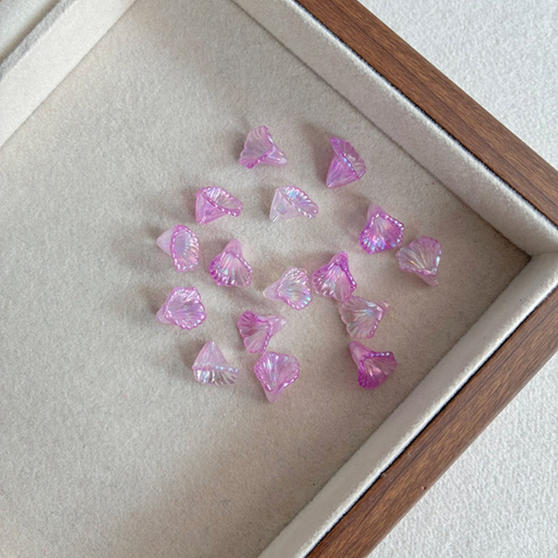 Graduent Iridescent Trumpet Fleurs perles acryliques