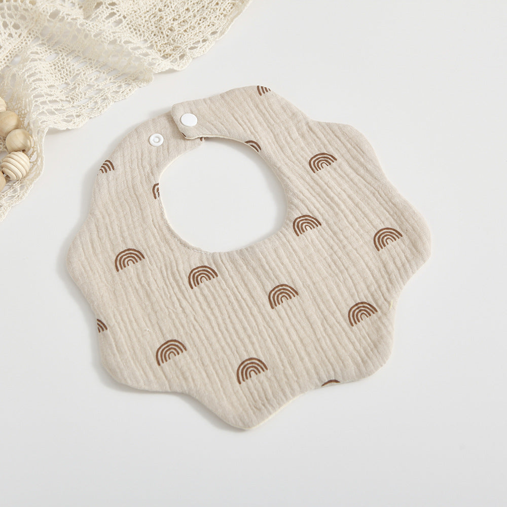 Bébé 6 couches coton Gauze Petal Bib