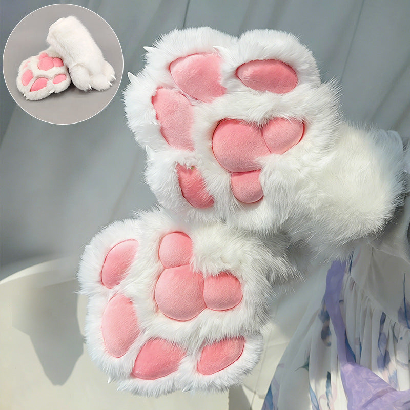 Japanese-style canine fur gloves