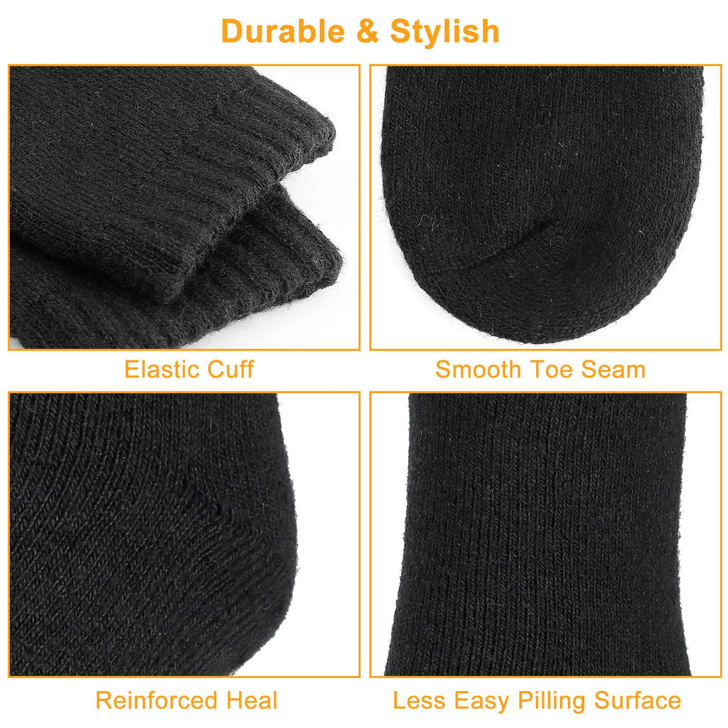 3 Options de couleur -- 3 paires hommes Chaussettes chaudes en laine Soft Cozy Chaussettes thermiques d'hiver pour les hommes