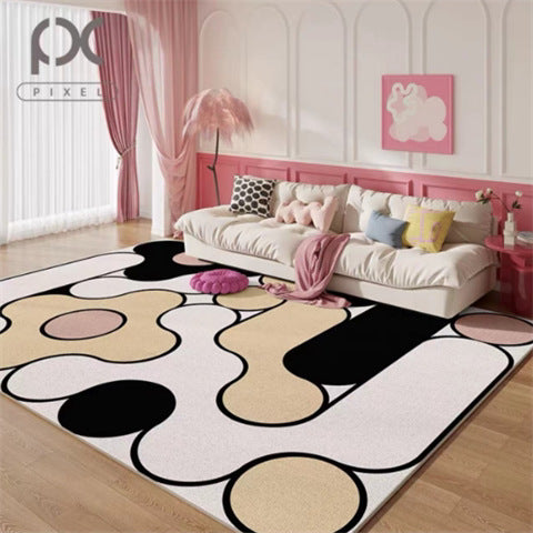 Rug Mat côté de lit à usage de maison crème style tapis de sol