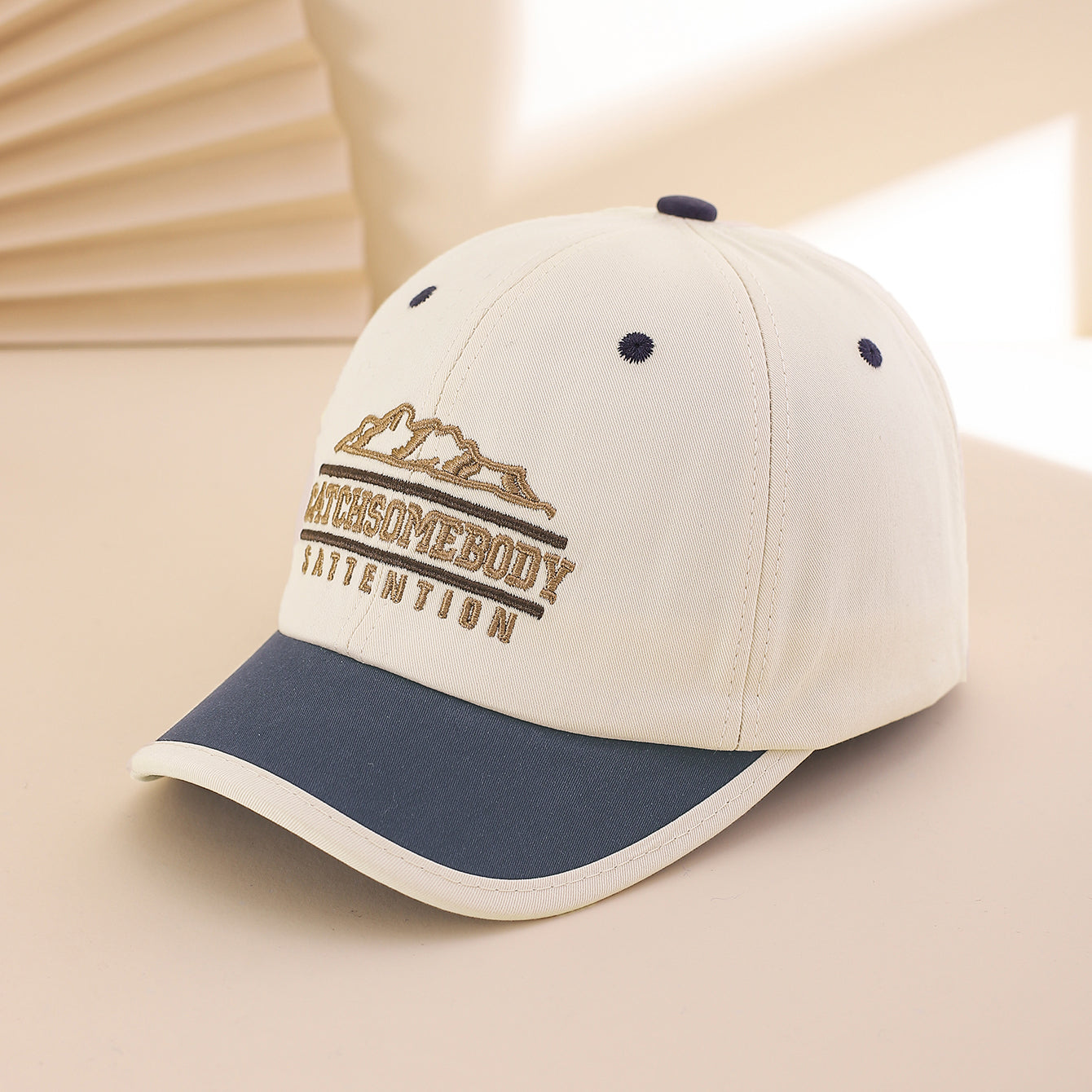 Bouchon de baseball brodé à la mode à lettres de Mountain Peak avec S