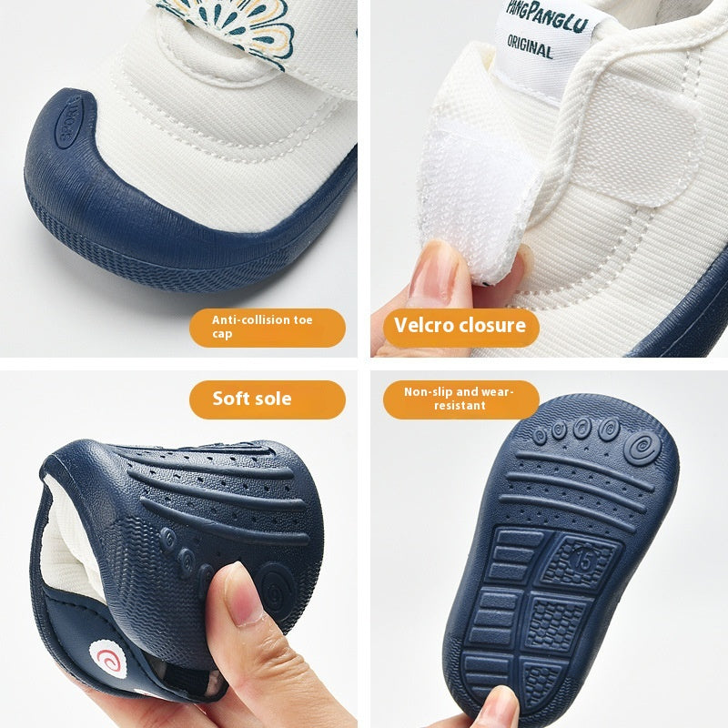 Soft-soled Non-slip Respirant Ne Drop Bébé Chaussures de fille